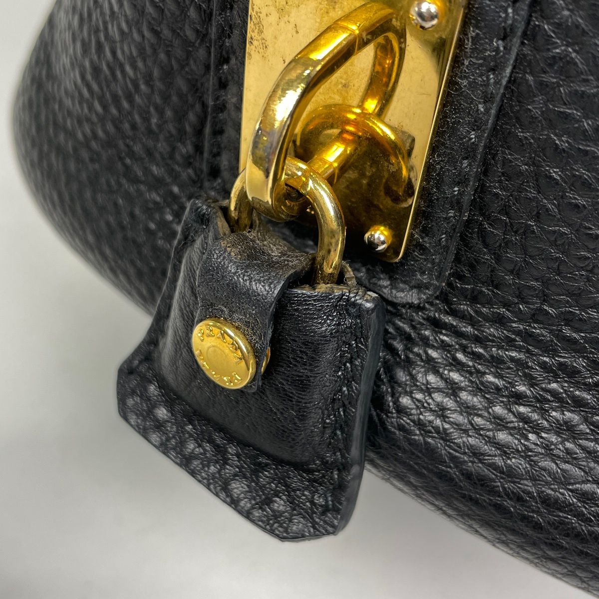 Prada Logo Shoulder Bag Leather Nero — view 4