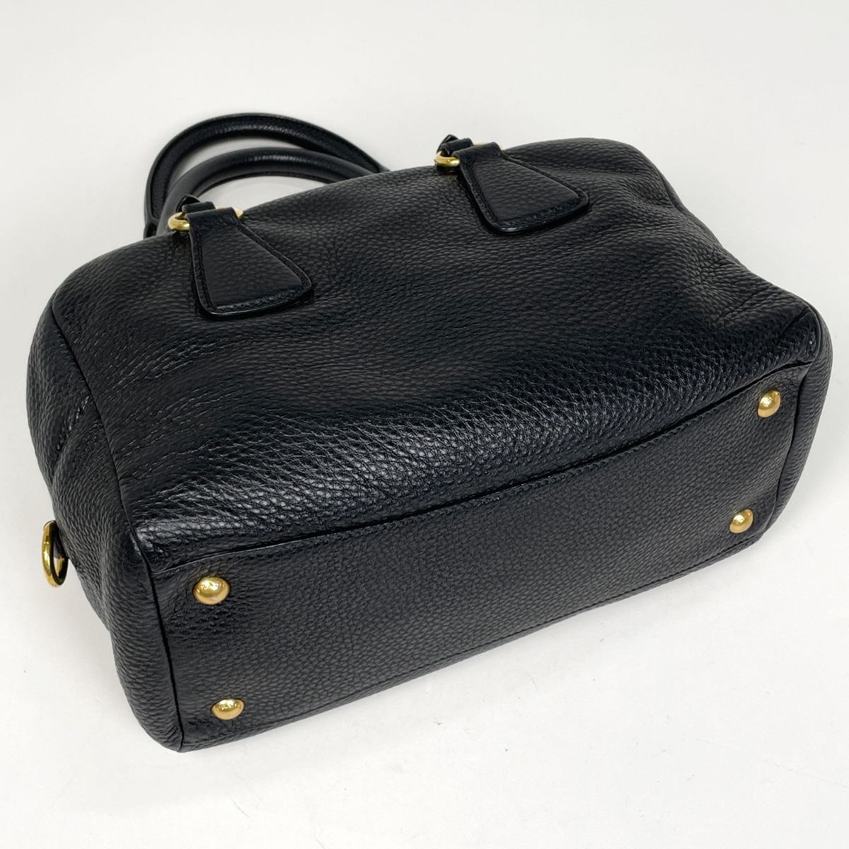 Prada Logo Shoulder Bag Leather Nero — view 2
