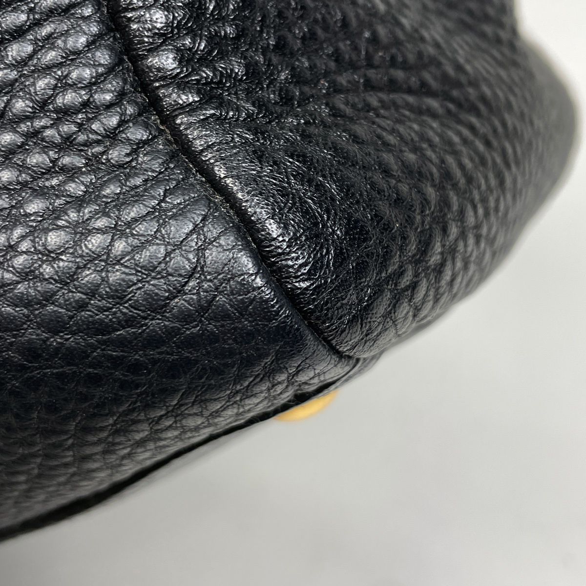 Prada Logo Shoulder Bag Leather Nero — view 3