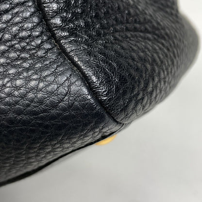 Prada Logo Shoulder Bag Leather Nero — view 3