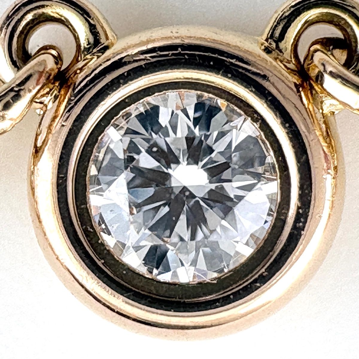 Tiffany & Co by the Yard Necklace PG Pink Gold Pendant Mere Diamond Elsa Peretti — view 2