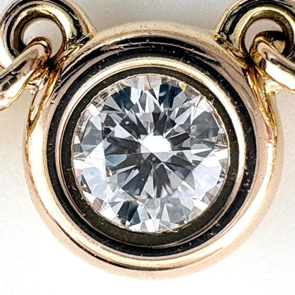 Tiffany & Co by the Yard Necklace PG Pink Gold Pendant Mere Diamond Elsa Peretti — view 2