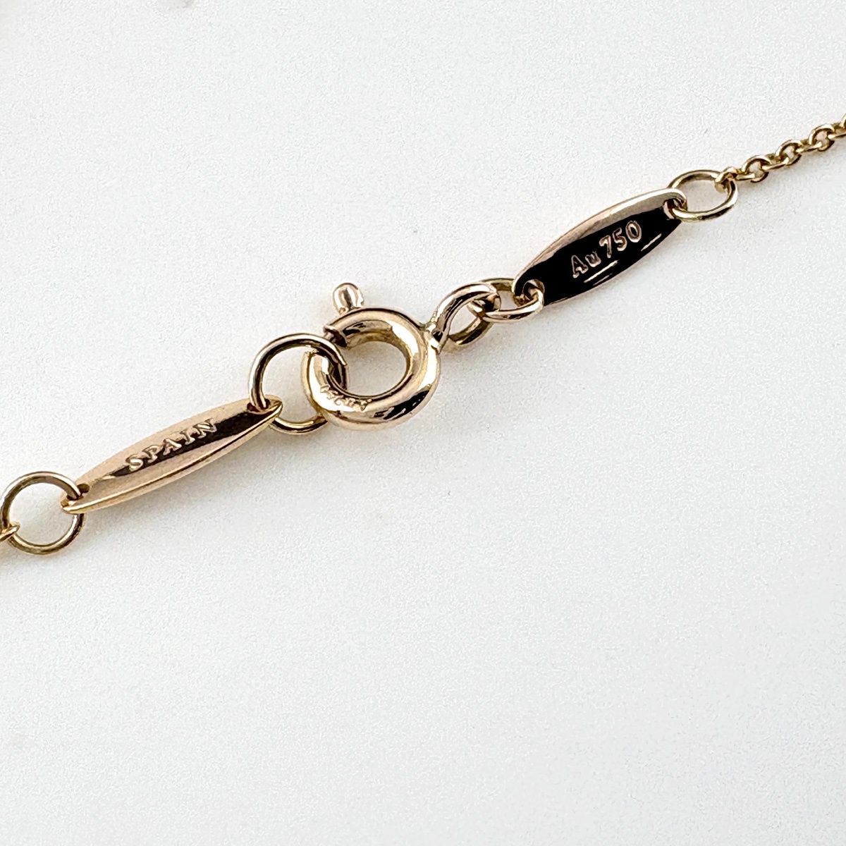 Tiffany & Co by the Yard Necklace PG Pink Gold Pendant Mere Diamond Elsa Peretti — view 5