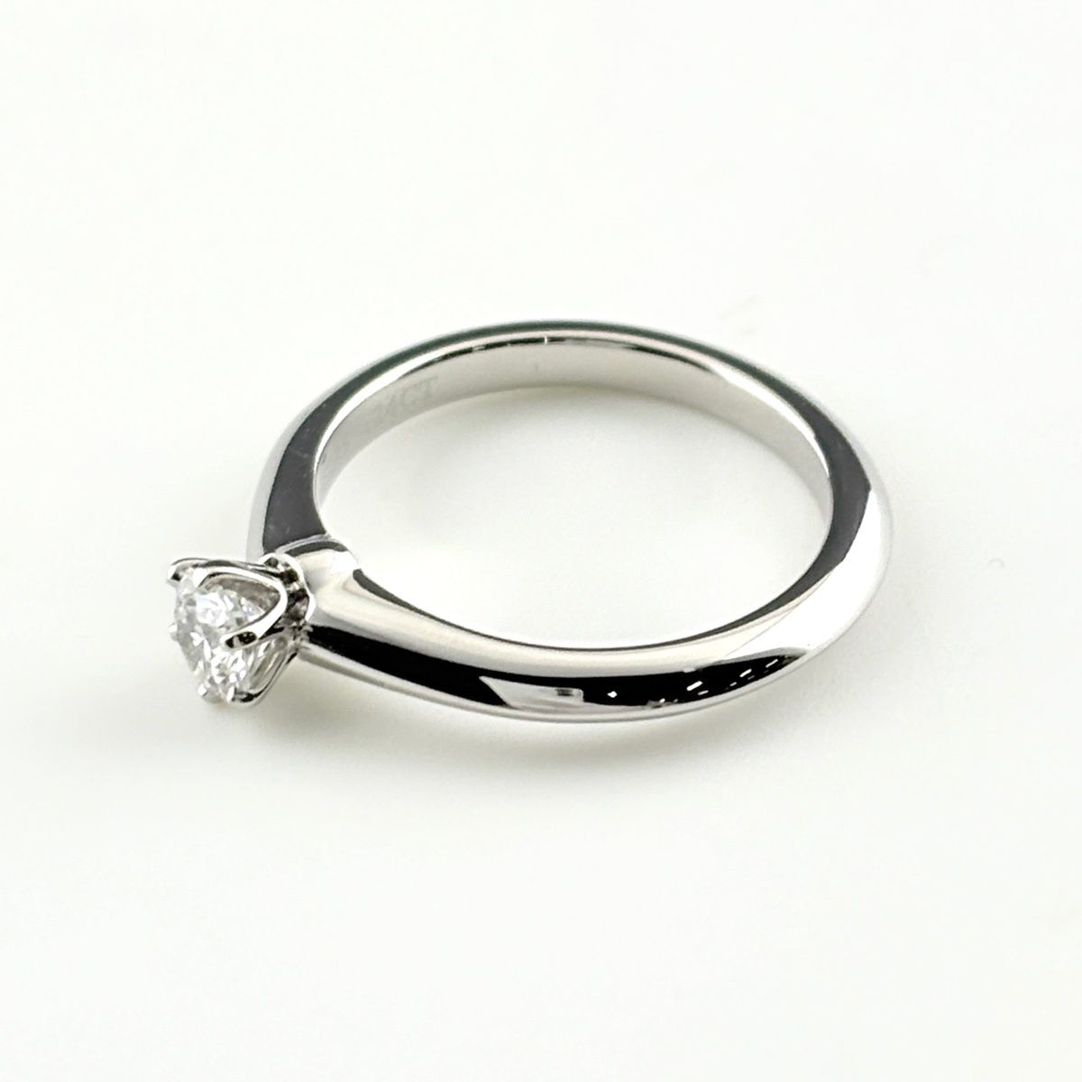 Tiffany & Co Diamond Ring Platinum Solitaire — view 3