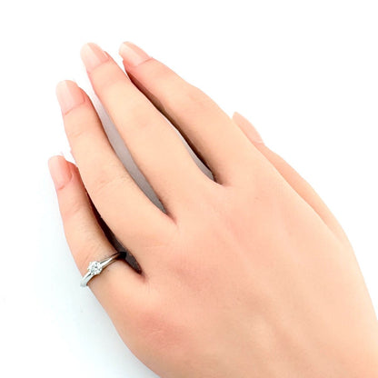 Tiffany & Co Diamond Ring Platinum Solitaire — view 6