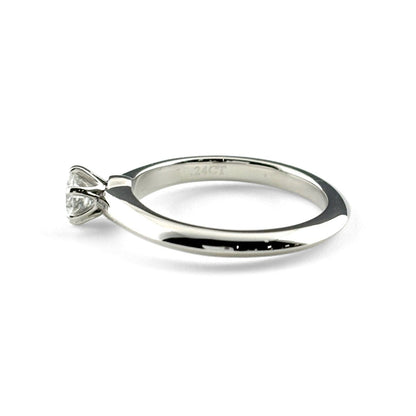 Tiffany & Co Diamond Ring Platinum Solitaire — view 4