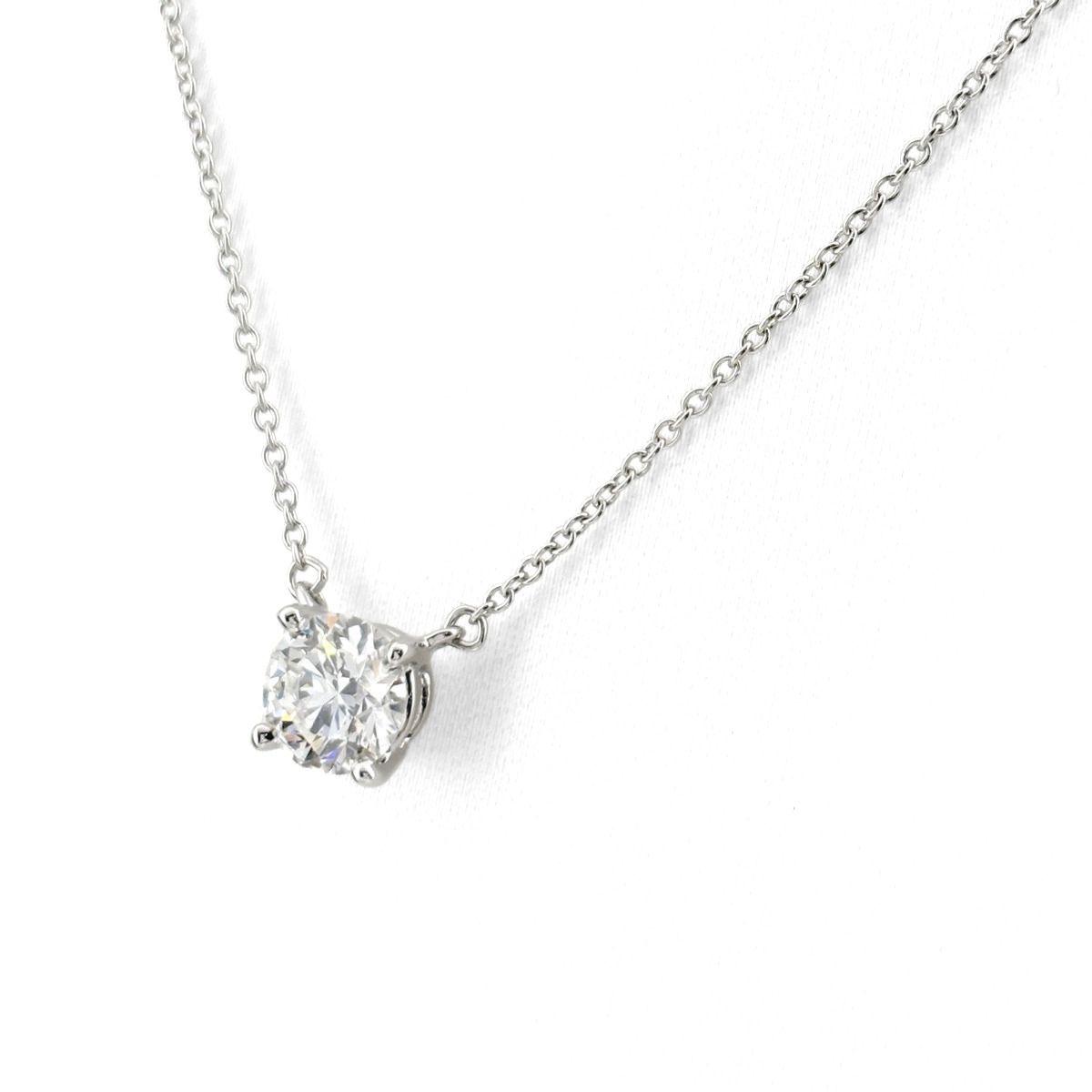 Tiffany & Co Diamond Necklace Platinum Pendant