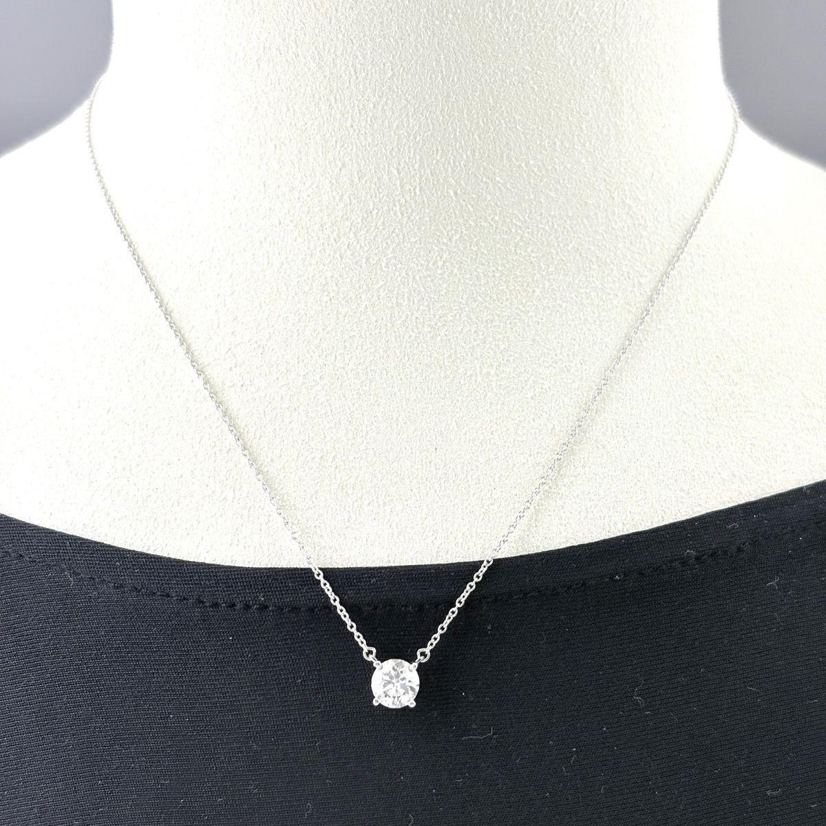 Tiffany & Co Diamond Necklace Platinum Pendant — view 4