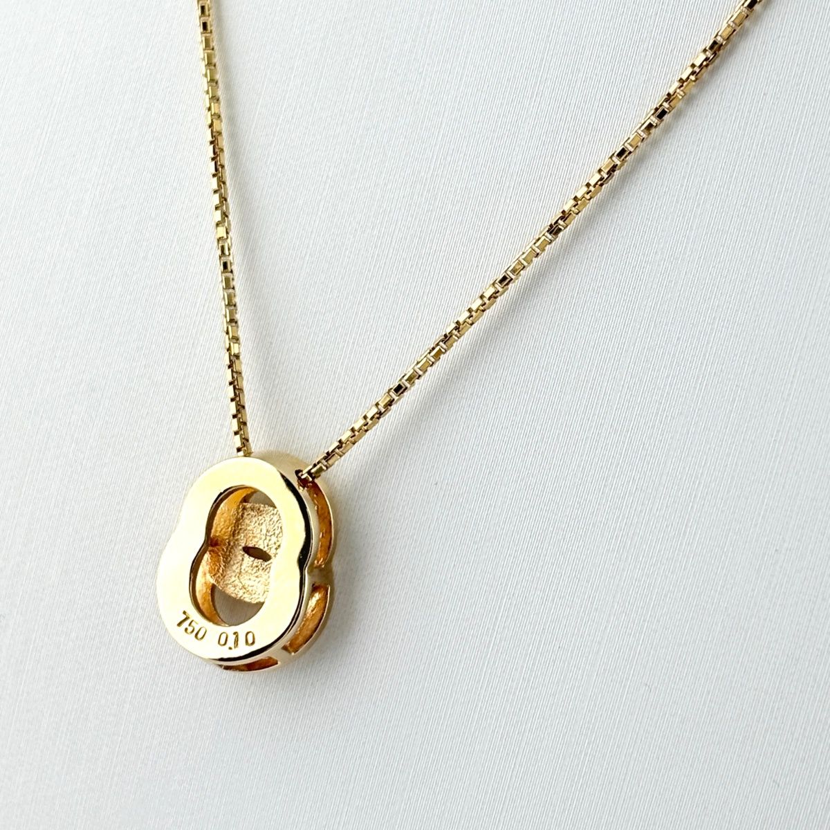Celine Mere Diamond Necklace YG Yellow Gold Pendant 750 18k — view 3