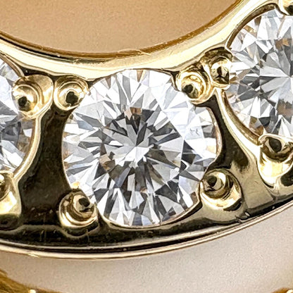 Celine Mere Diamond Necklace YG Yellow Gold Pendant 750 18k — view 5