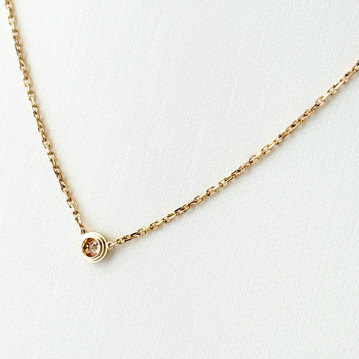 Cartier d'Amour Necklace PG Pink Gold Pendant Diamond XS — view 3