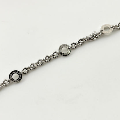 Bvlgari Logo Circle Diamond Necklace Pendant Pave — view 6
