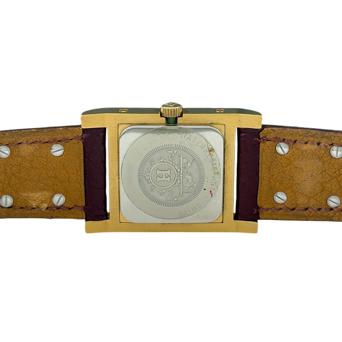 Hermes Medall Watch SS Leather Quartz White — view 5