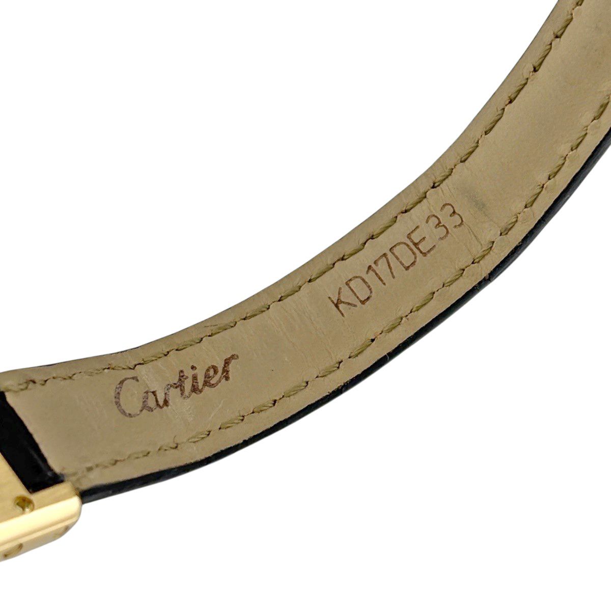 Cartier Tank Mini Watch YG Diamond Leather Quartz Silver — view 8