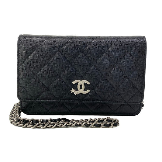 Chanel Wallet Quilted Black