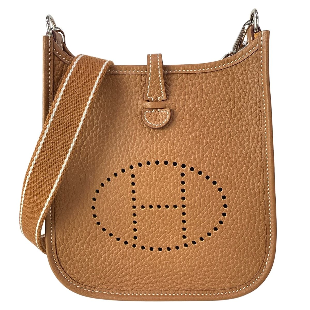 Hermes Shoulder Bag Evelyne TPM Amazon Gold Silver