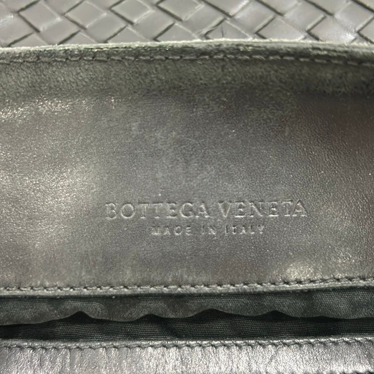 Bottega Veneta Shoulder Bag Intrecciato Black Removable Strap Leather — view 8