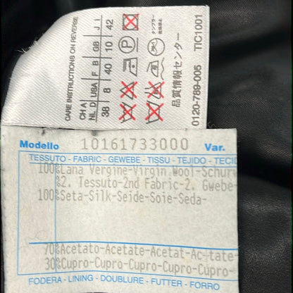 Max Mara Coat 42 Gray Black Virgin Wool — view 4
