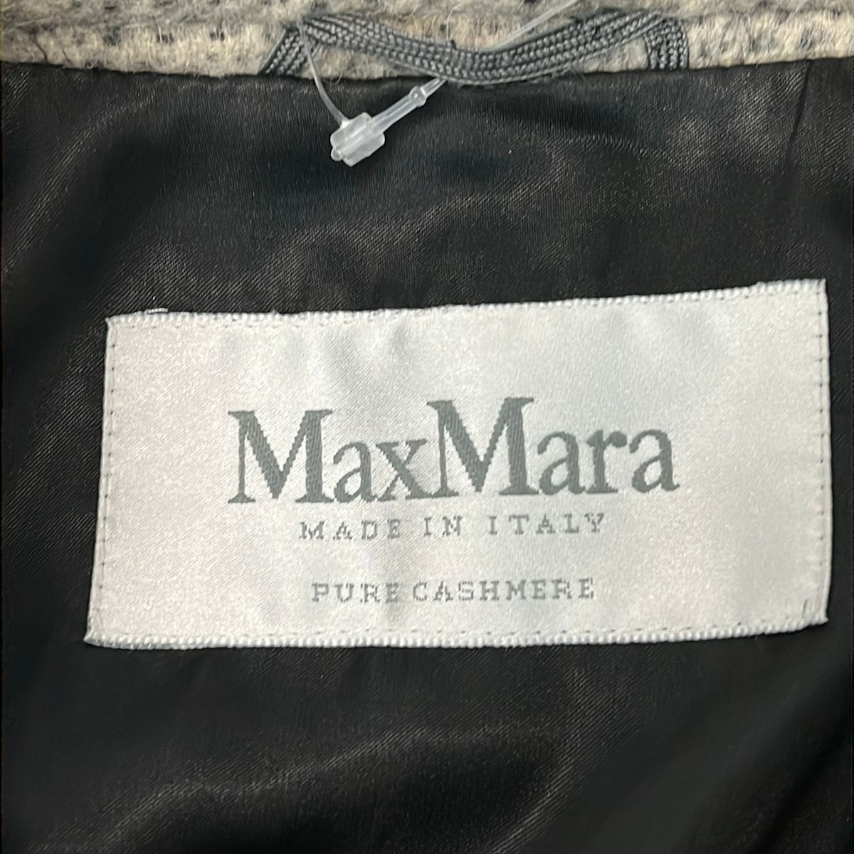 Max Mara Coat 42 Gray Black Virgin Wool — view 3