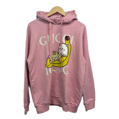 Gucci Hoodie Pink Long Sleeve Pullover Bananya Collaboration Sizem