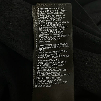 Balenciaga Short Sleeve T-Shirt XS Flight Seal Logo Tee Black White Crew — view 4