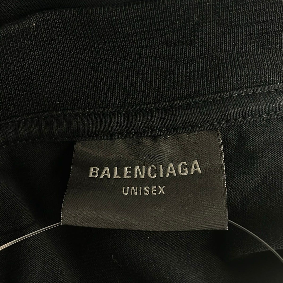 Balenciaga Short Sleeve T-Shirt XS Flight Seal Logo Tee Black White Crew — view 3