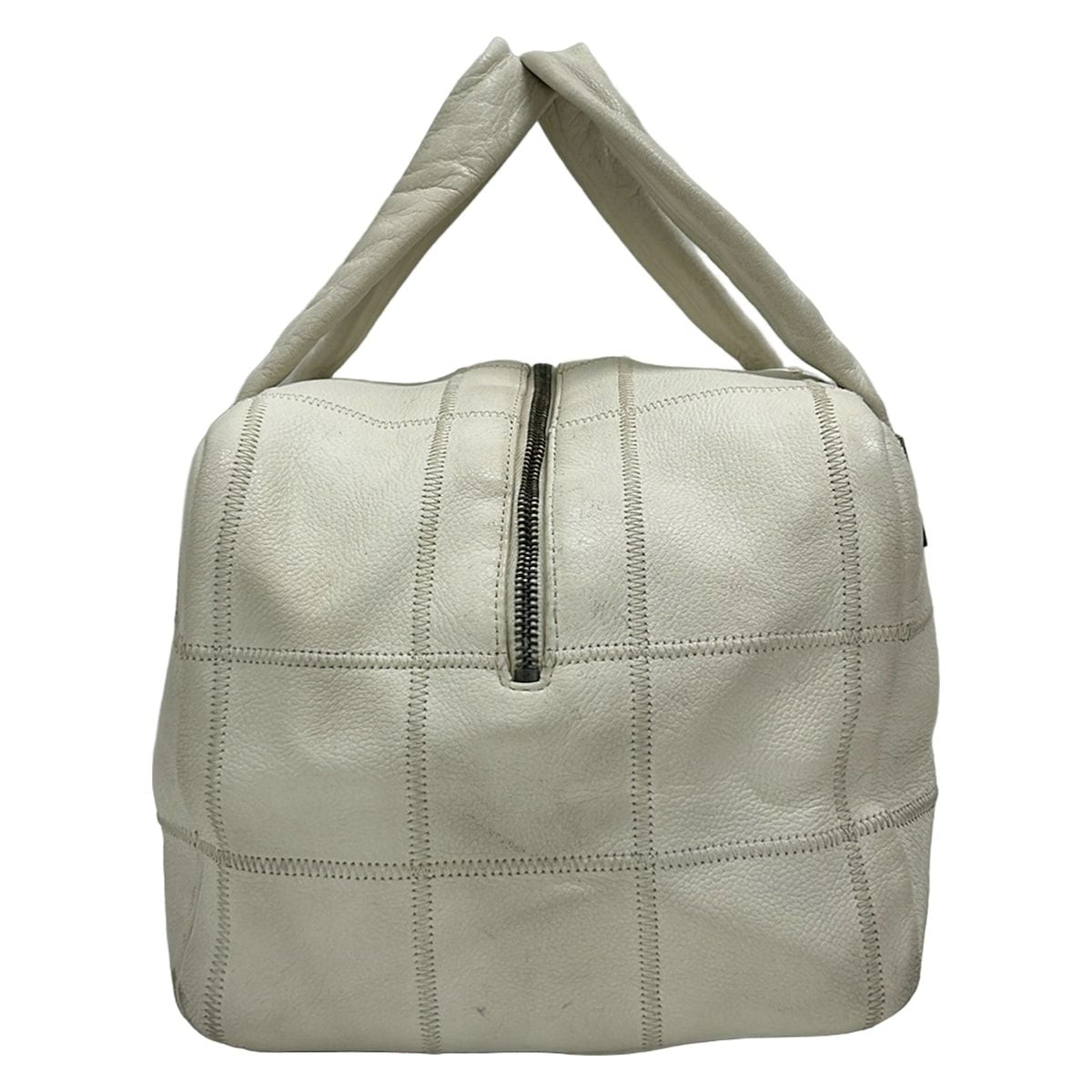 Chanel Handbag Choco Bar Stitch Ivory Silver — view 2