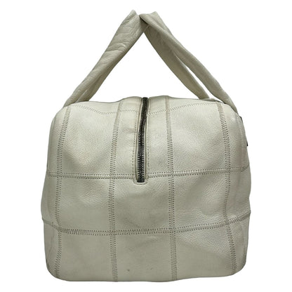 Chanel Handbag Choco Bar Stitch Ivory Silver — view 2