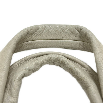 Chanel Handbag Choco Bar Stitch Ivory Silver — view 9