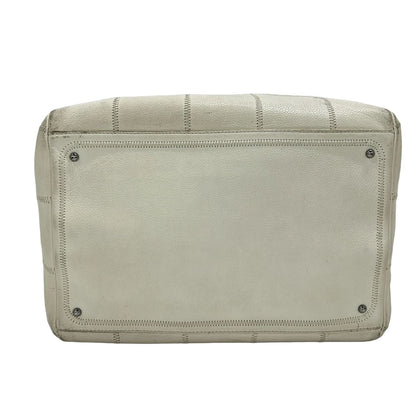 Chanel Handbag Choco Bar Stitch Ivory Silver — view 5