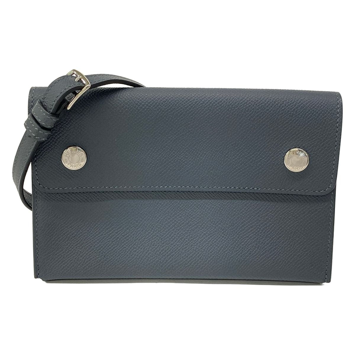 Hermes Wallet Nap Go Grimisty Shoulder Silver