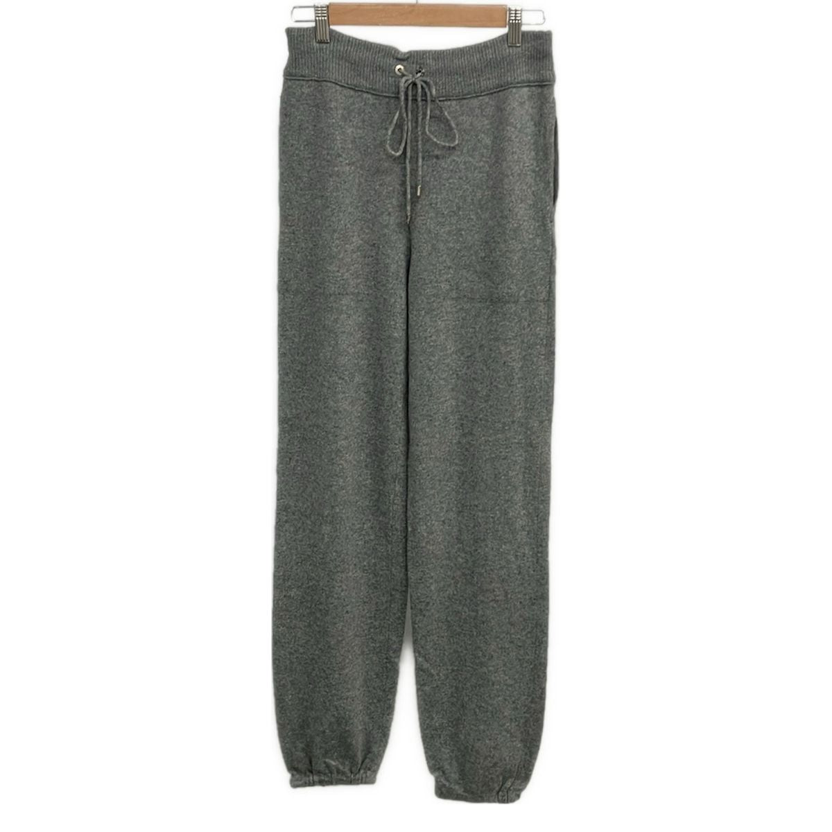 Chanel Pants 36 Gray Knit Cashmere