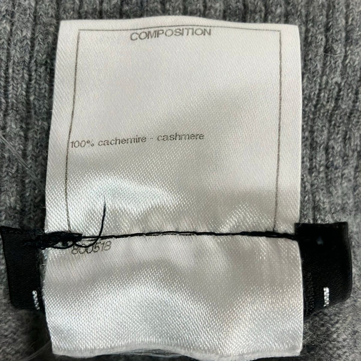 Chanel Pants 36 Gray Knit Cashmere — view 4