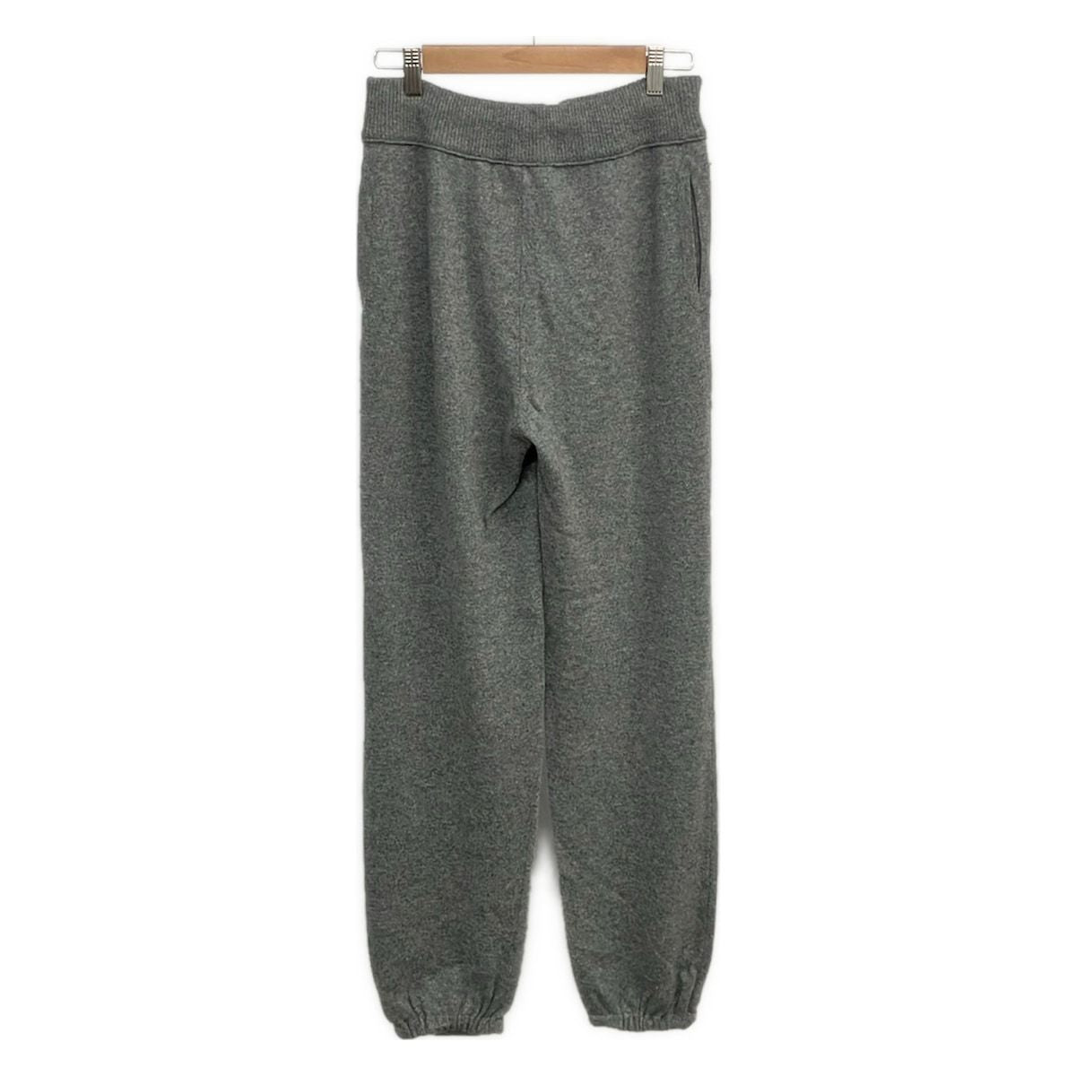 Chanel Pants 36 Gray Knit Cashmere — view 2