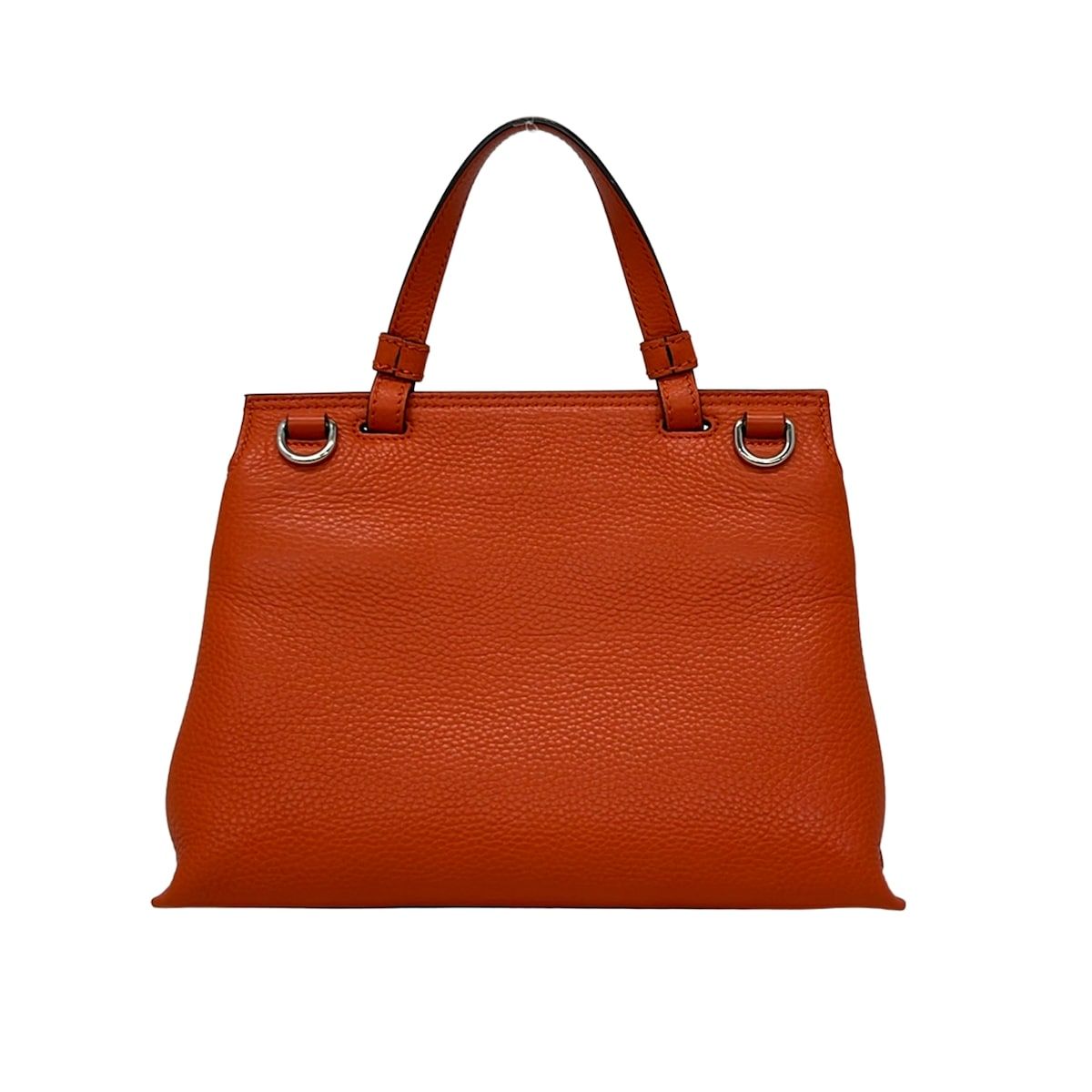 Gucci Handbag Bamboo Daily Orange Leather — view 3