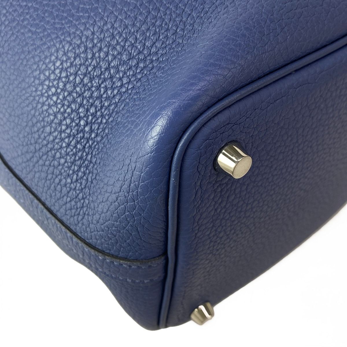 Hermes Handbag Picotin Lock Eclat PM 16 Blue Brighton Capucines Silver — view 7