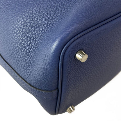 Hermes Handbag Picotin Lock Eclat PM 16 Blue Brighton Capucines Silver — view 7