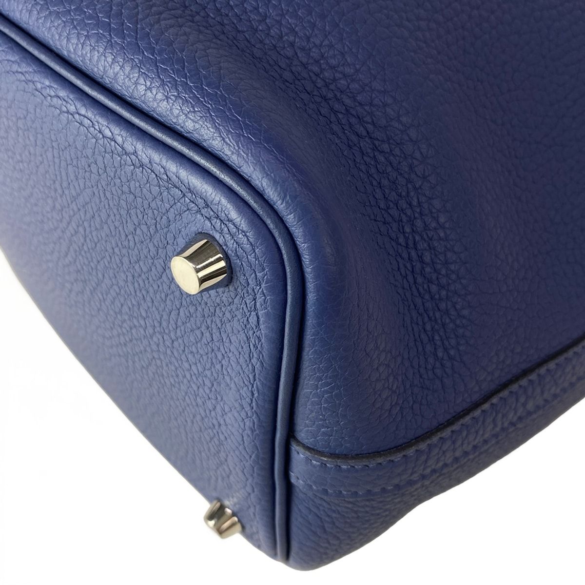 Hermes Handbag Picotin Lock Eclat PM 16 Blue Brighton Capucines Silver — view 8