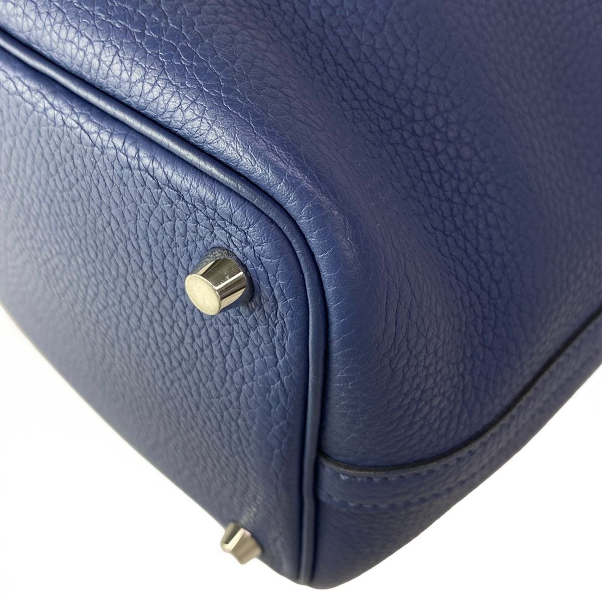 Hermes Handbag Picotin Lock Eclat PM 16 Blue Brighton Capucines Silver — view 6