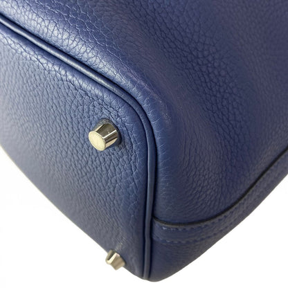Hermes Handbag Picotin Lock Eclat PM 16 Blue Brighton Capucines Silver — view 6