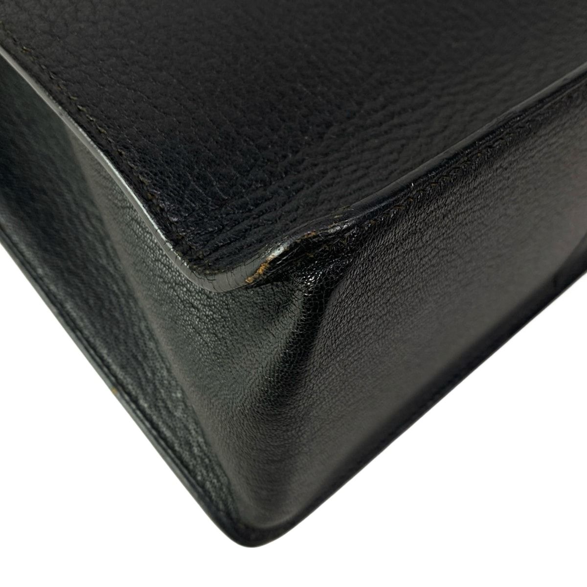 Hermes Tote White Bath Up Black — view 9