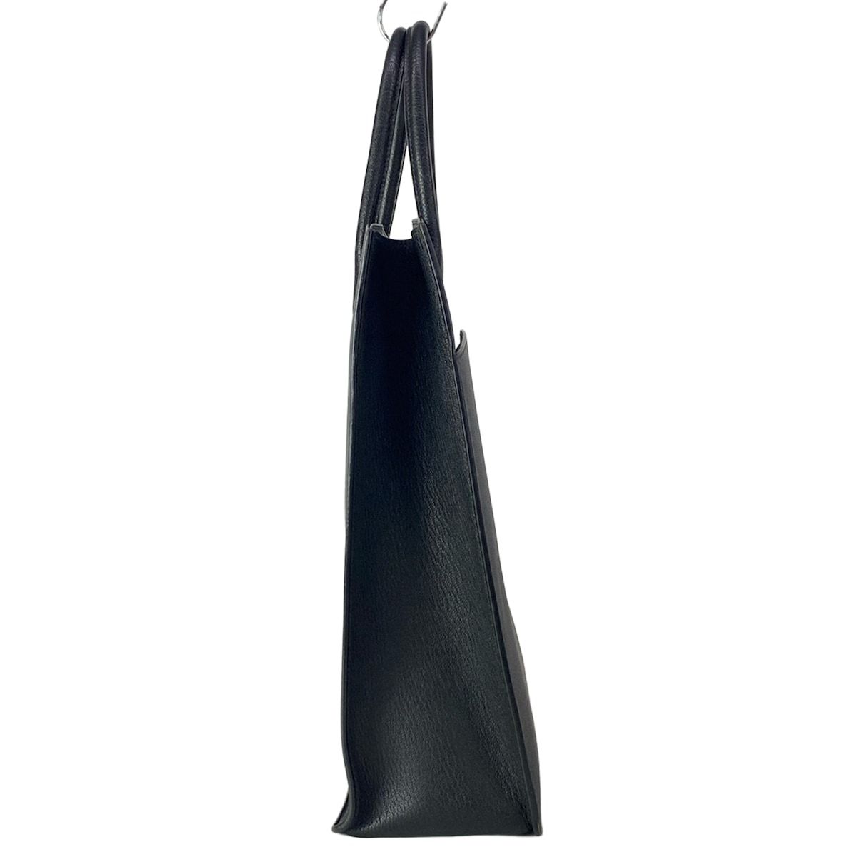 Hermes Tote White Bath Up Black — view 2