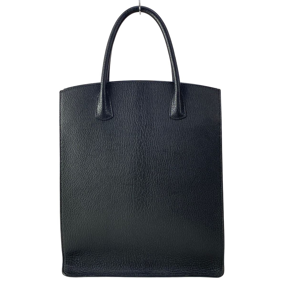 Hermes Tote White Bath Up Black — view 3
