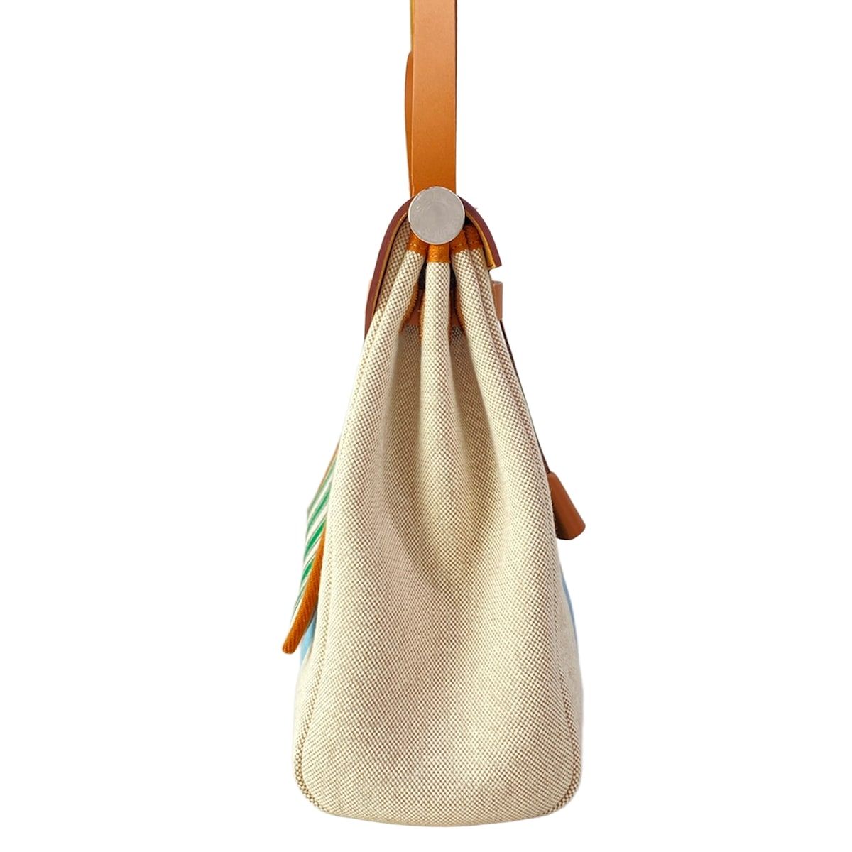 Hermes Handbag Herbag Zip PM Letourne Lacquer Reille D'equipage Silver — view 2