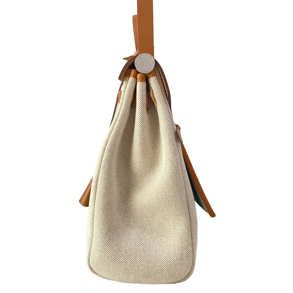 Hermes Handbag Herbag Zip PM Letourne Lacquer Reille D'equipage Silver — view 4