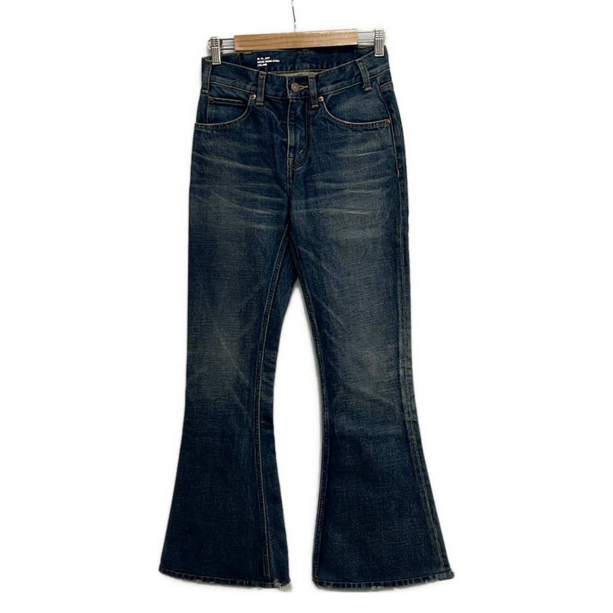 Celine Jeans 24 Blue Gold Distressed