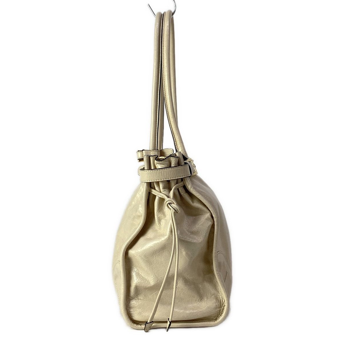 Prada Shoulder Bag Boni Large Leather Beige Vintage Style — view 2