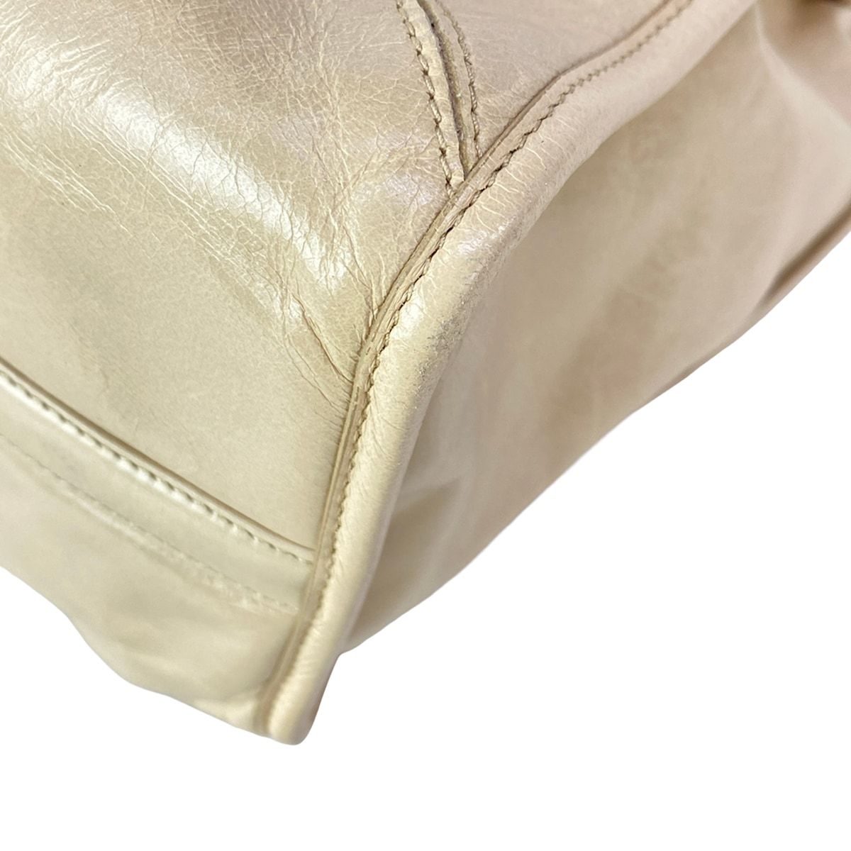Prada Shoulder Bag Boni Large Leather Beige Vintage Style — view 6