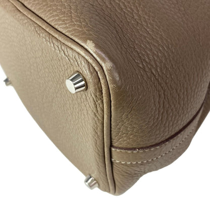 Hermes Handbag Picotin Lock PM Etoupe Silver — view 6