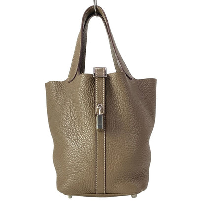 Hermes Handbag Picotin Lock PM Etoupe Silver — view 2